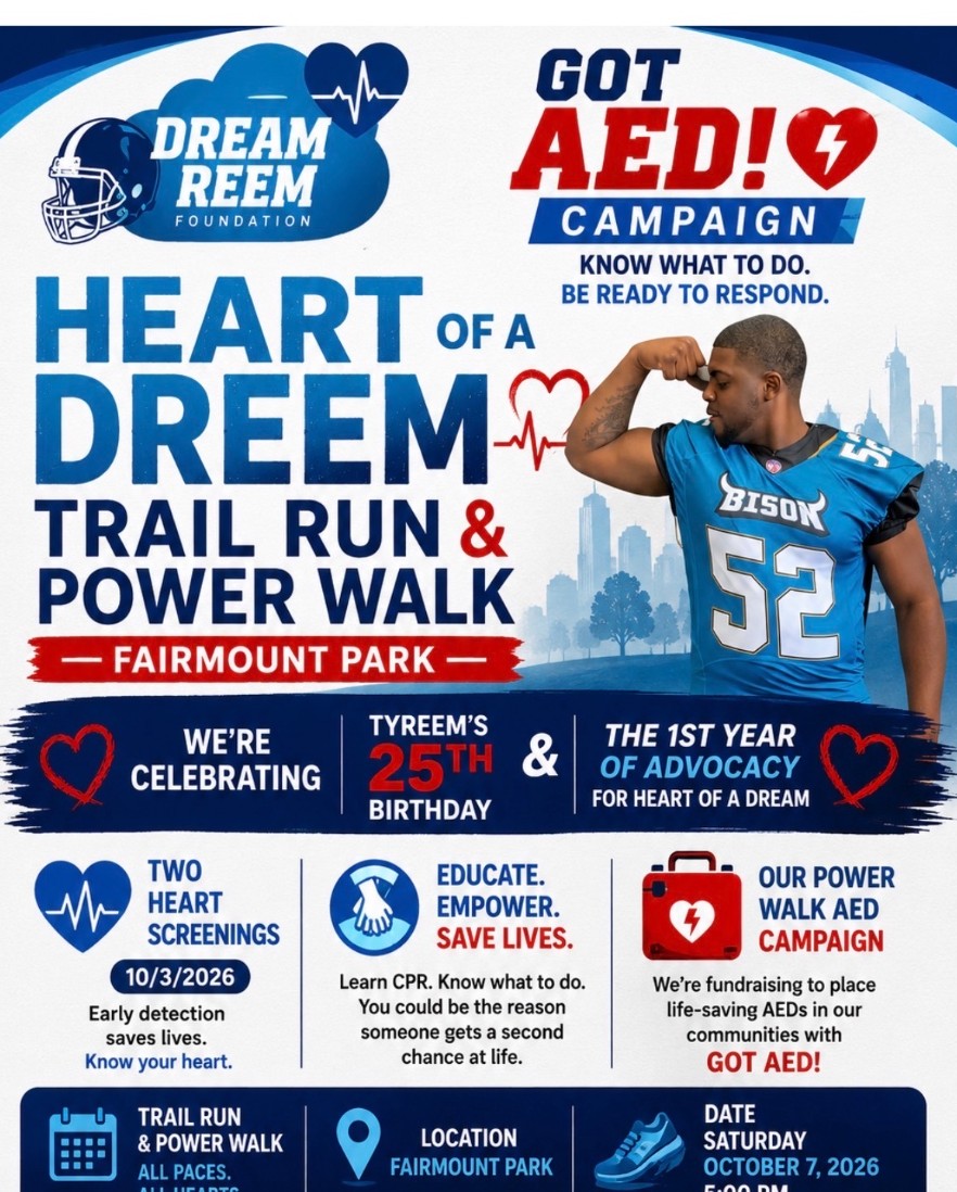 Heart of a DREEM Anniversary Power Walk flyer